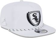 New Era Men's New Era White Chicago White Sox Golfer Tee 9FIFTY Snapback Hat
