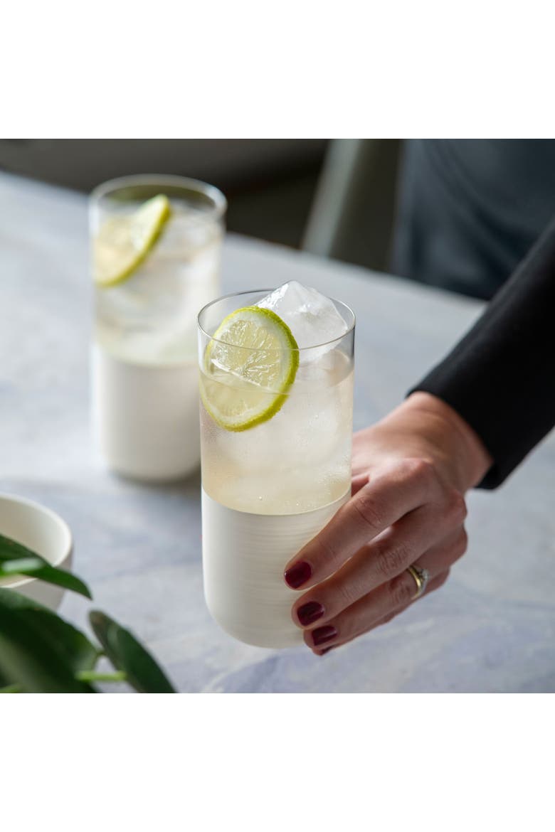Manufacture Rock Blanc Highball Tumbler Set of 4, Alternate, color, White