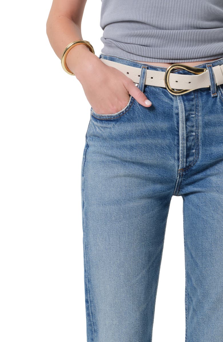 Citizens of Humanity Blaine High Waist Ankle Straight Leg Jeans, Alternate, color, Alma Indigo