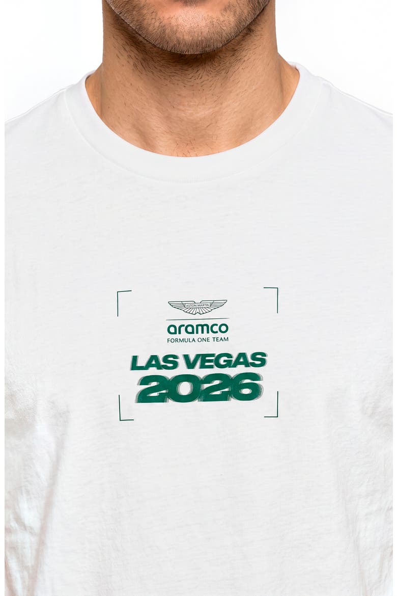 AMF1 Las Vegas Grand Prix Cotton Graphic T-Shirt, Alternate, color, PUMA WHITE