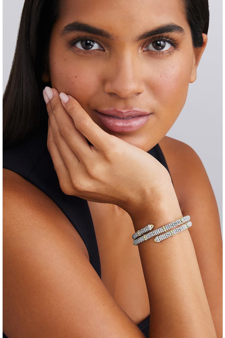 Two-Tone Caviar Diamond Versa Wrap Bracelet, Alternate, color, TWO TONE