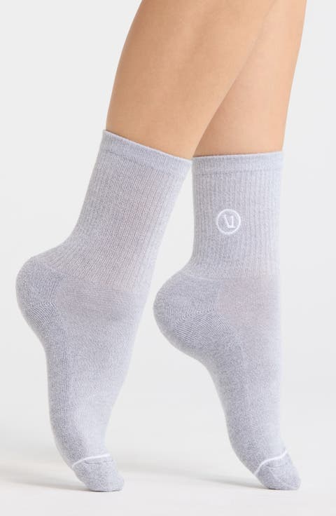 Logo Embroidered Quarter Socks