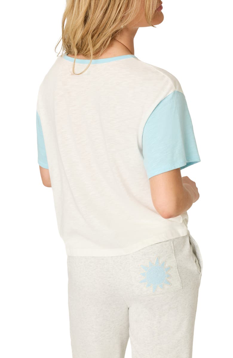 PJ Salvage Sunday Funday Cotton Blend Pajama T-Shirt, Alternate, color, Ivory