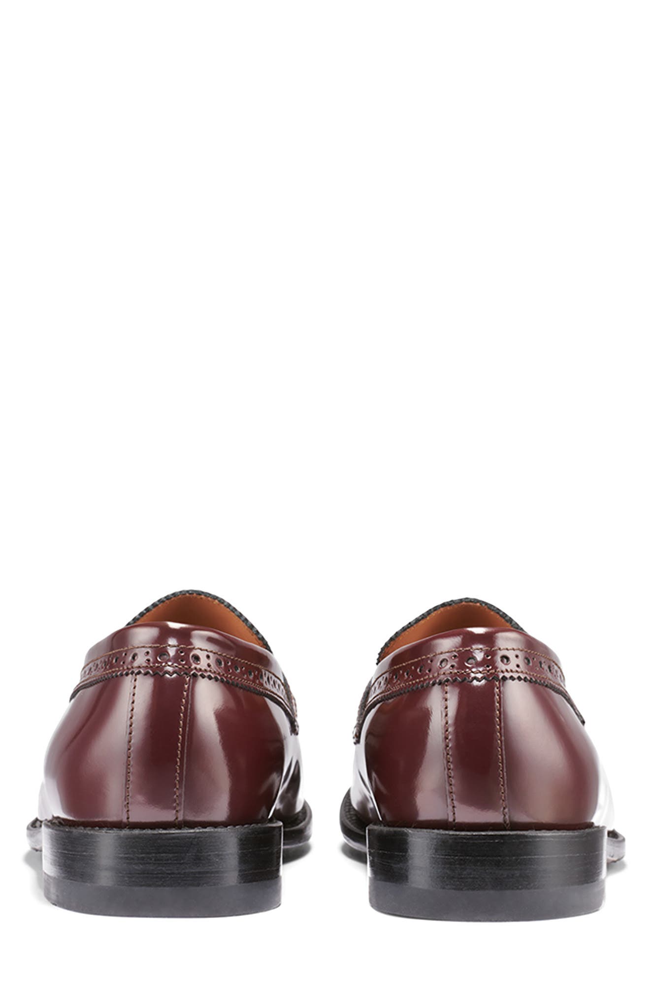 G.H.BASS Monogram Penny Loafer, Alternate, color, Wine