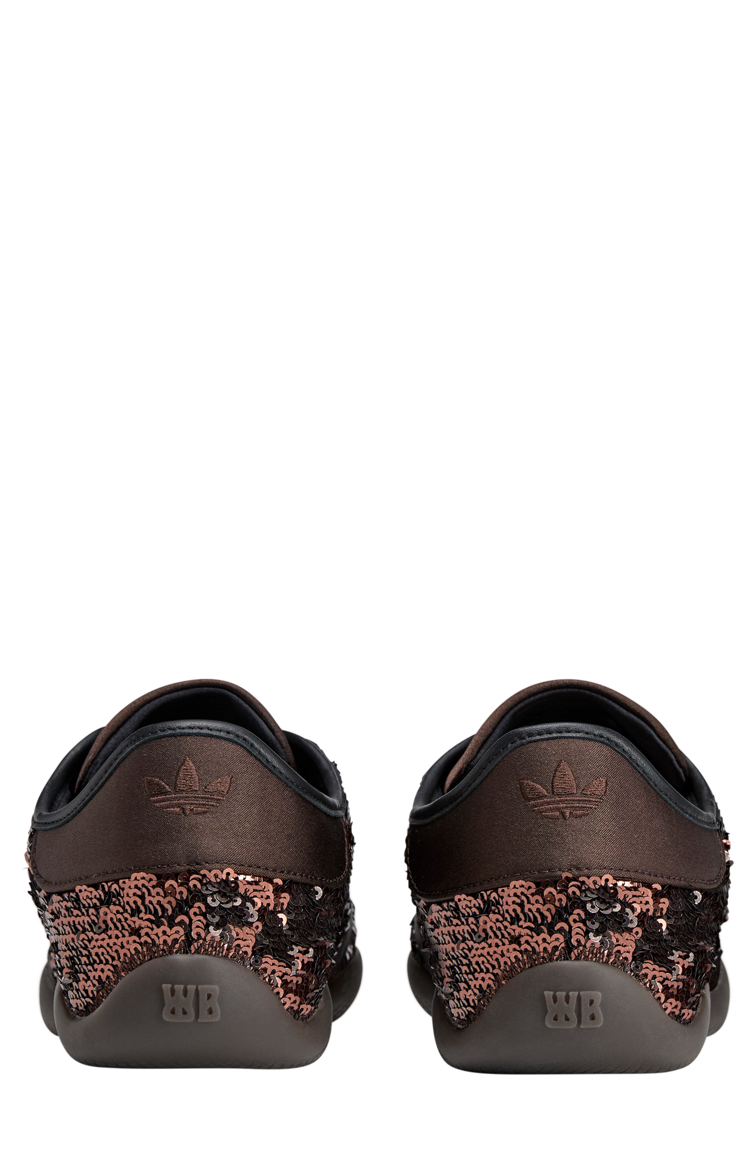 adidas x Wales Bonner Karintha Sequin Sneaker, Alternate, color, Black/Dark Brown