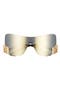 40mm Irregular Mirror Shield Sunglasses