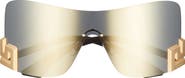 Versace 40mm Irregular Mirror Shield Sunglasses