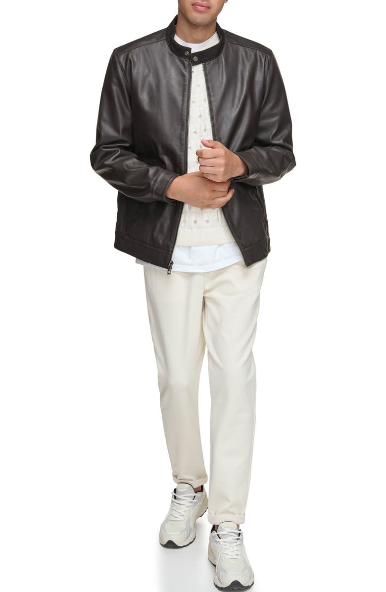 Andrew Marc Varkas Leather Jacket, Alternate, color, 