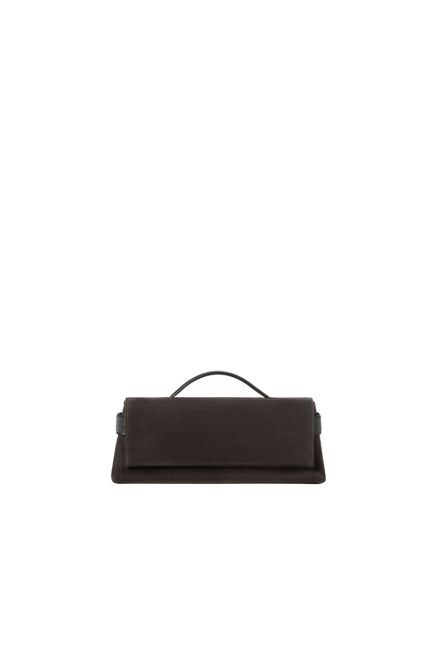 Suede Essence clutch bag
