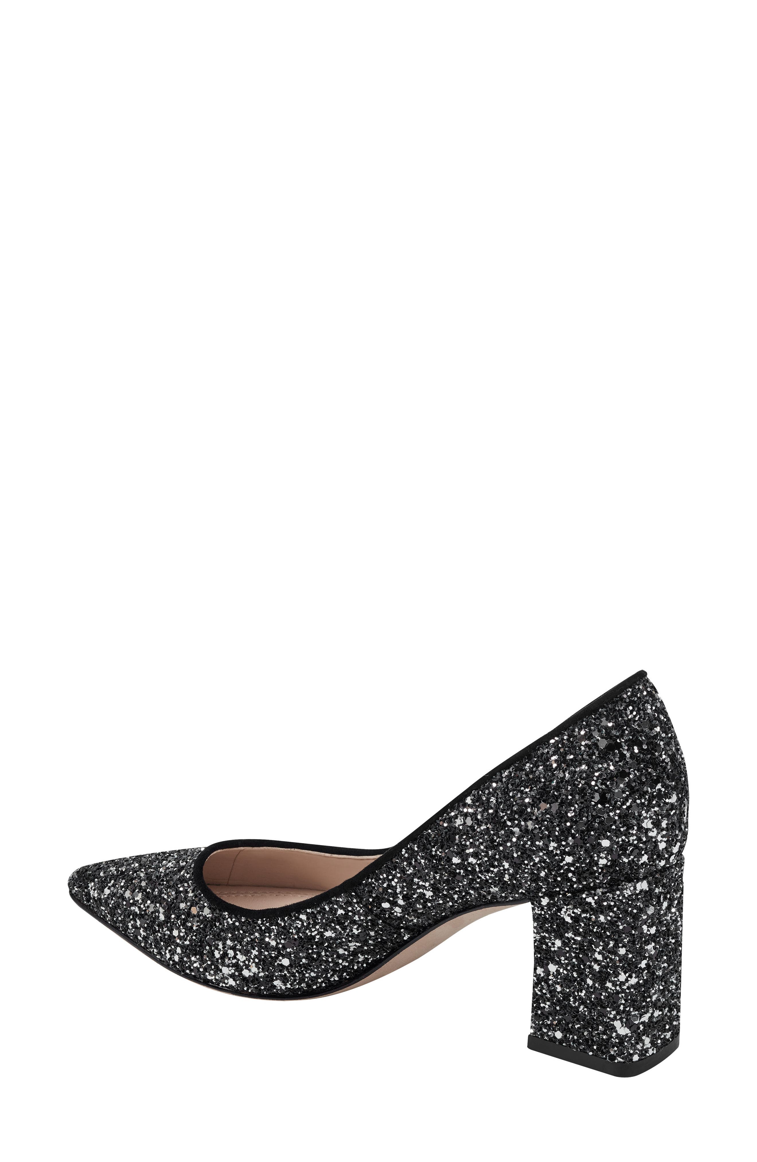 Zala Block Heel Pump, Alternate, color, BLACK MULTI GLITTER