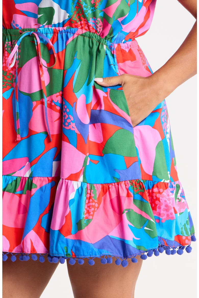 Exene Gerica Floral Shift Dress, Alternate, color, PINK-BLUE-GREEN