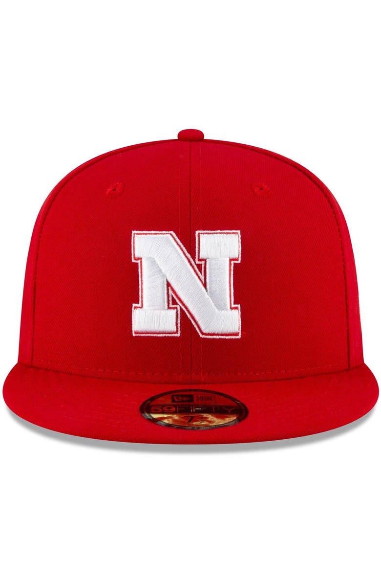 New Era Men's New Era Scarlet Nebraska Huskers Basic 59FIFTY Team Fitted Hat, Alternate, color, 