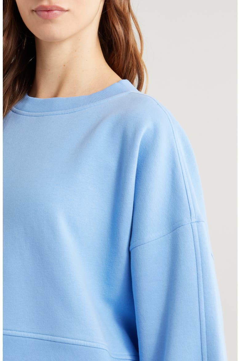 Cloud Fleece Relaxed Sweatshirt, Alternate, color, BLUE AZURINE