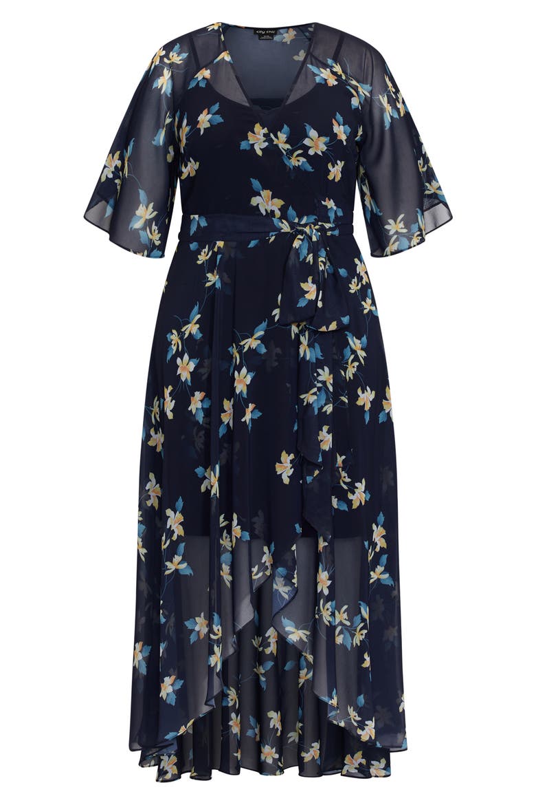 Akita Floral Wrap Dress, Alternate, color, AKITA FLORAL