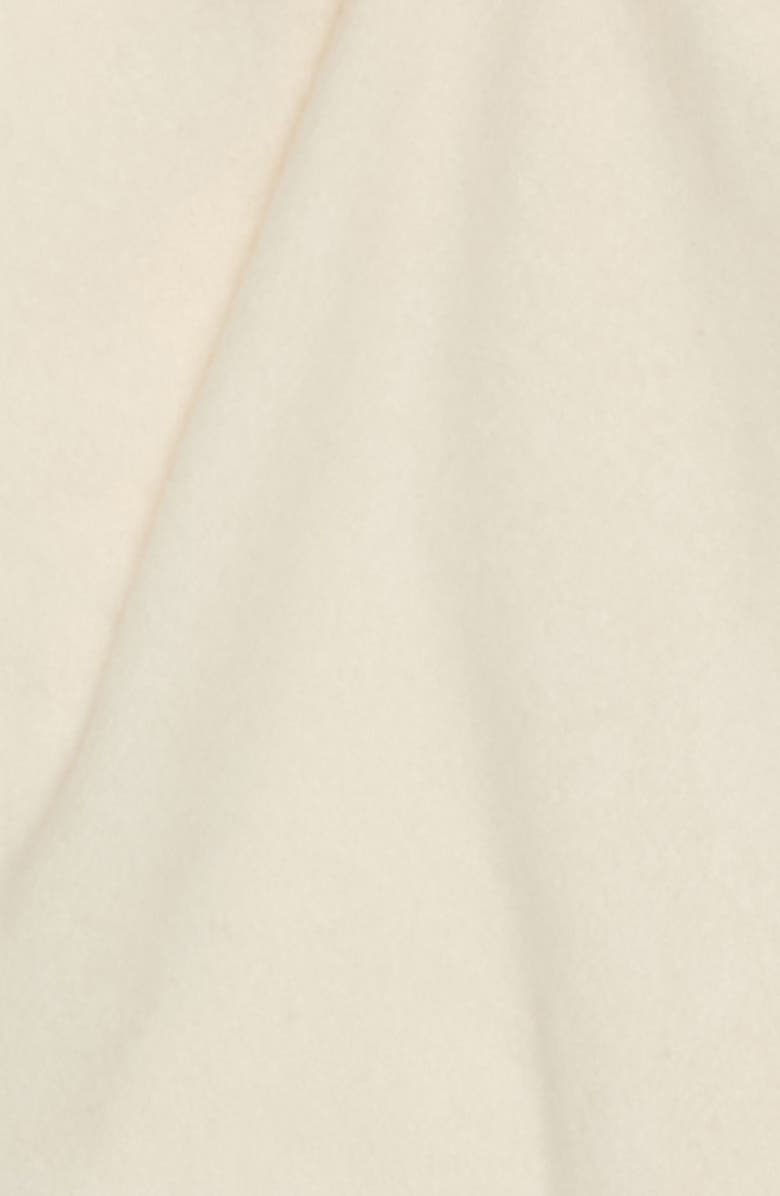 Moncler Virgin Wool Felt Fringe Scarf, Alternate, color, Silk White