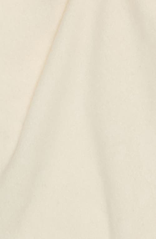 Moncler Virgin Wool Felt Fringe Scarf In Neutral