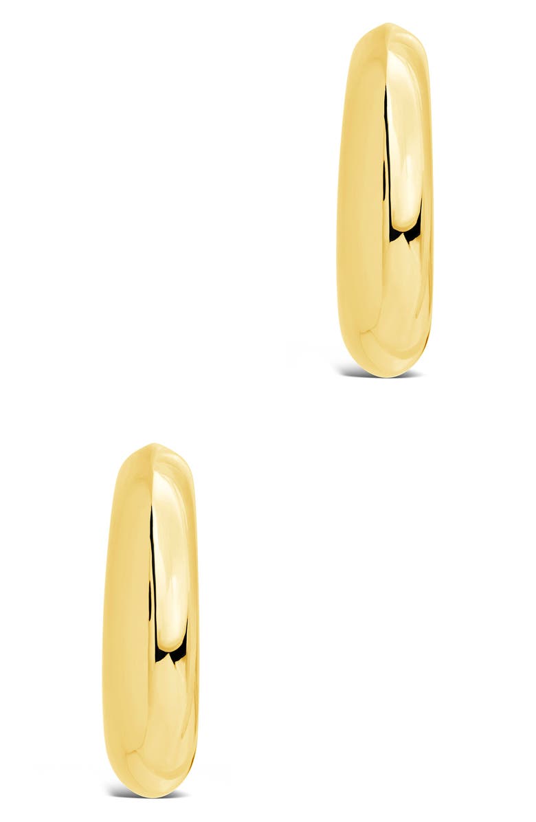 Sterling Forever Avril Hoop Earrings, Alternate, color, Gold