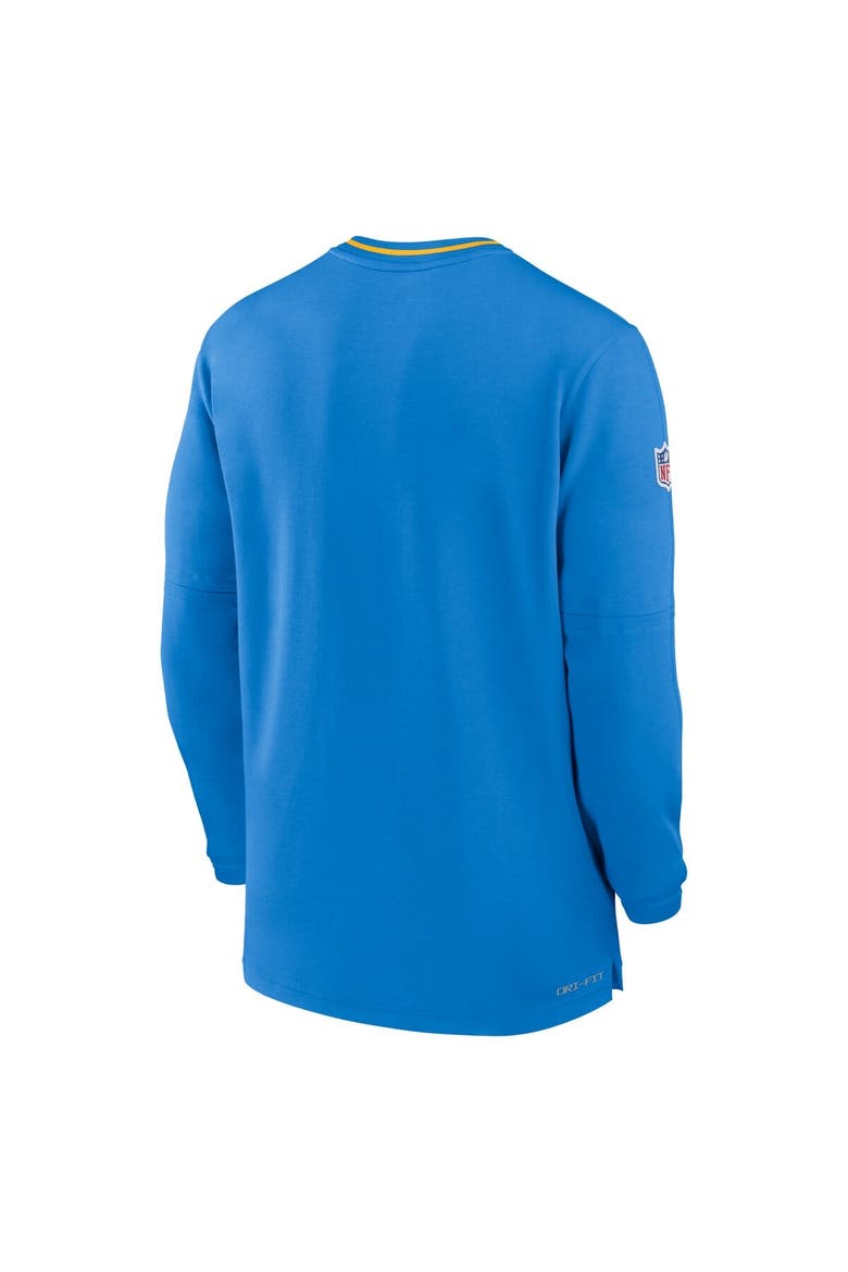 Men's Nike Powder Blue Los Angeles Chargers Coach Half-Zip Sweatshirt, Alternate, color, Powder Blue