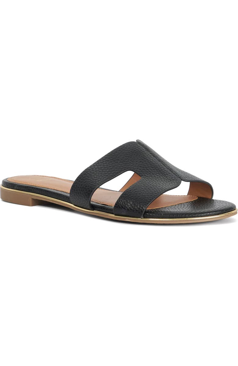 Dune London Ludlowss Faux Leather Slide Sandal, Main, color,