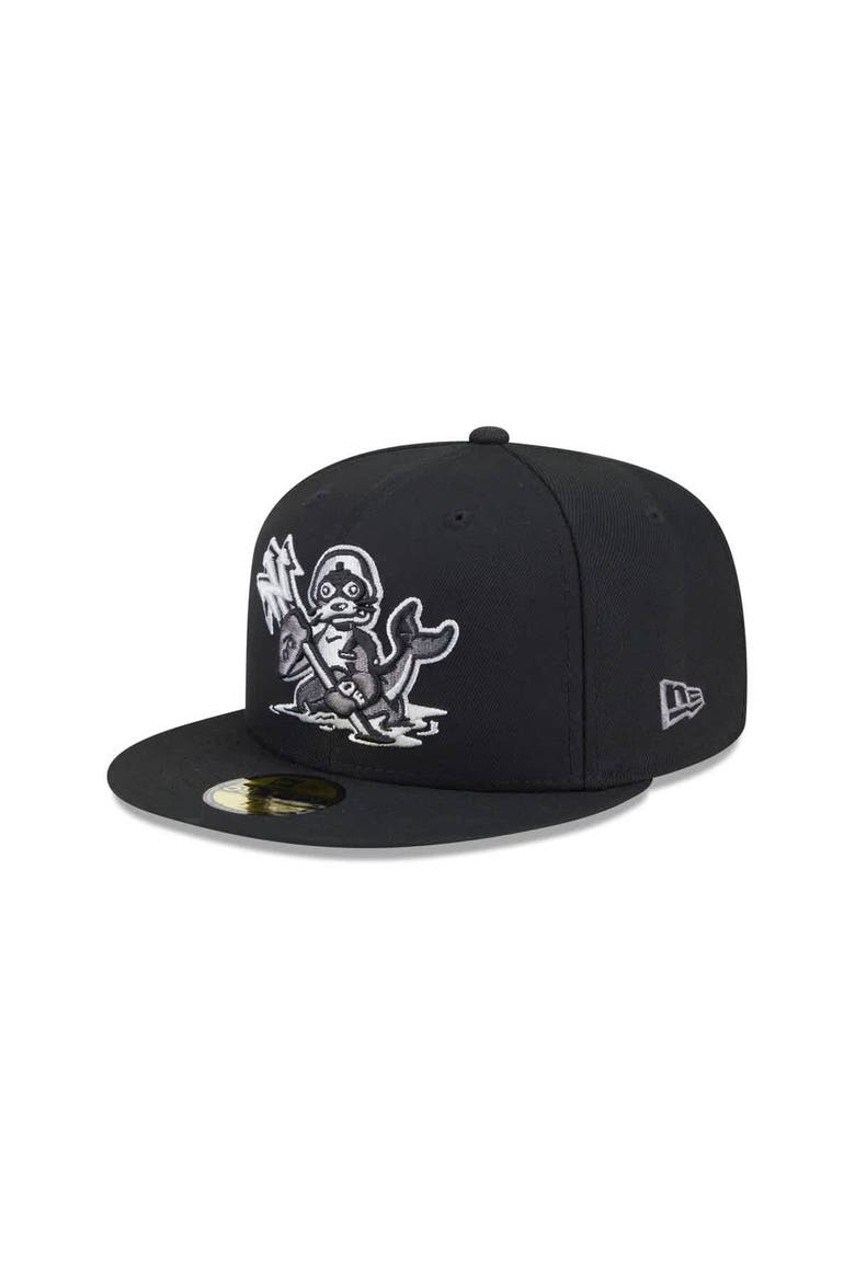 Men's New Era  Black Norfolk Tides Theme Nights 59FIFTY Fitted Hat, Alternate, color, Black