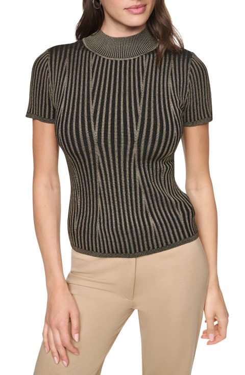 Mock Neck Knit Top