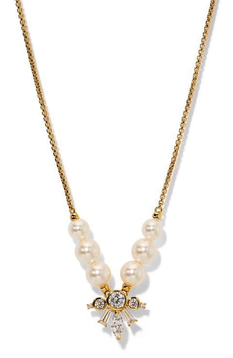 Undersea Imitation Pearl Frontal Necklace