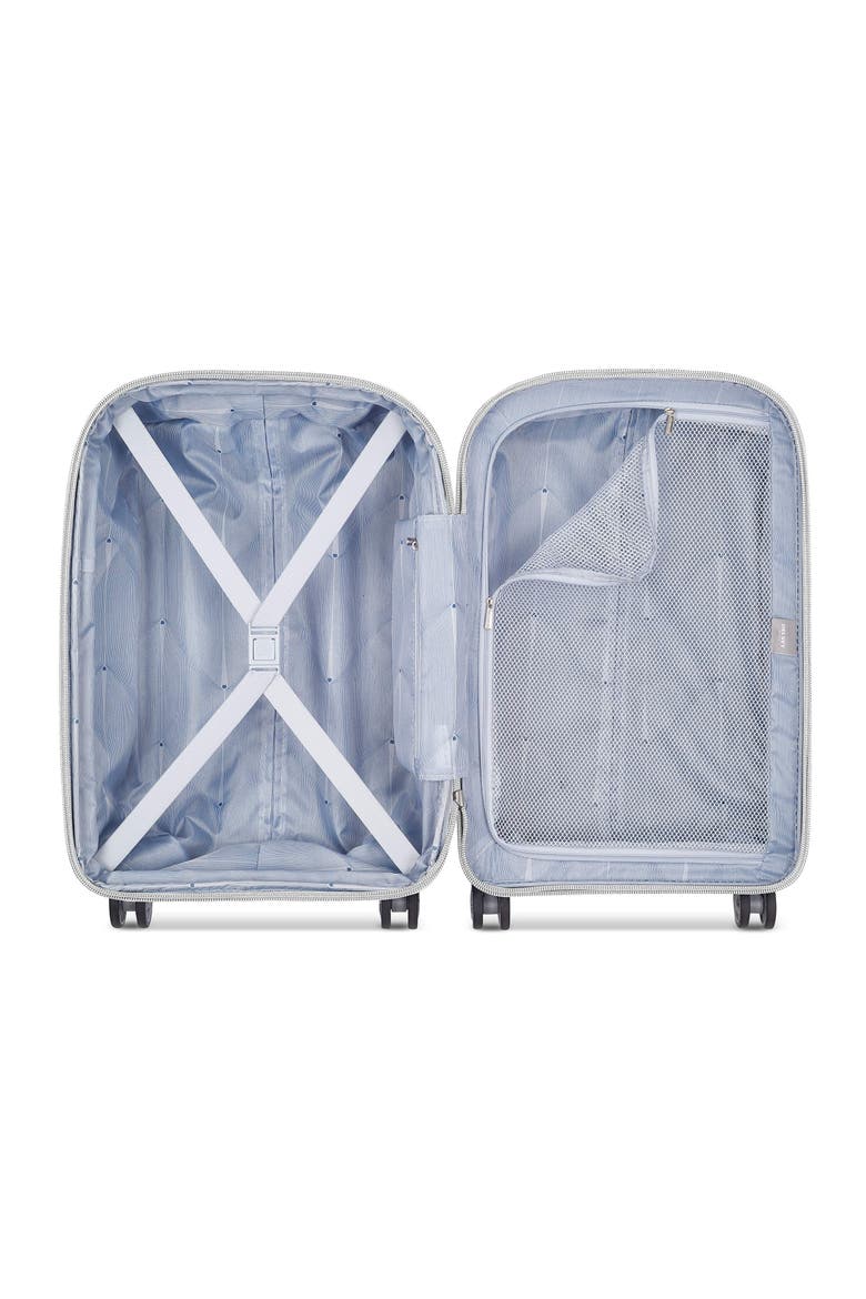 Clavel Hardside Exapndable 19" Carry On Spinner Luggage, Alternate, color, White