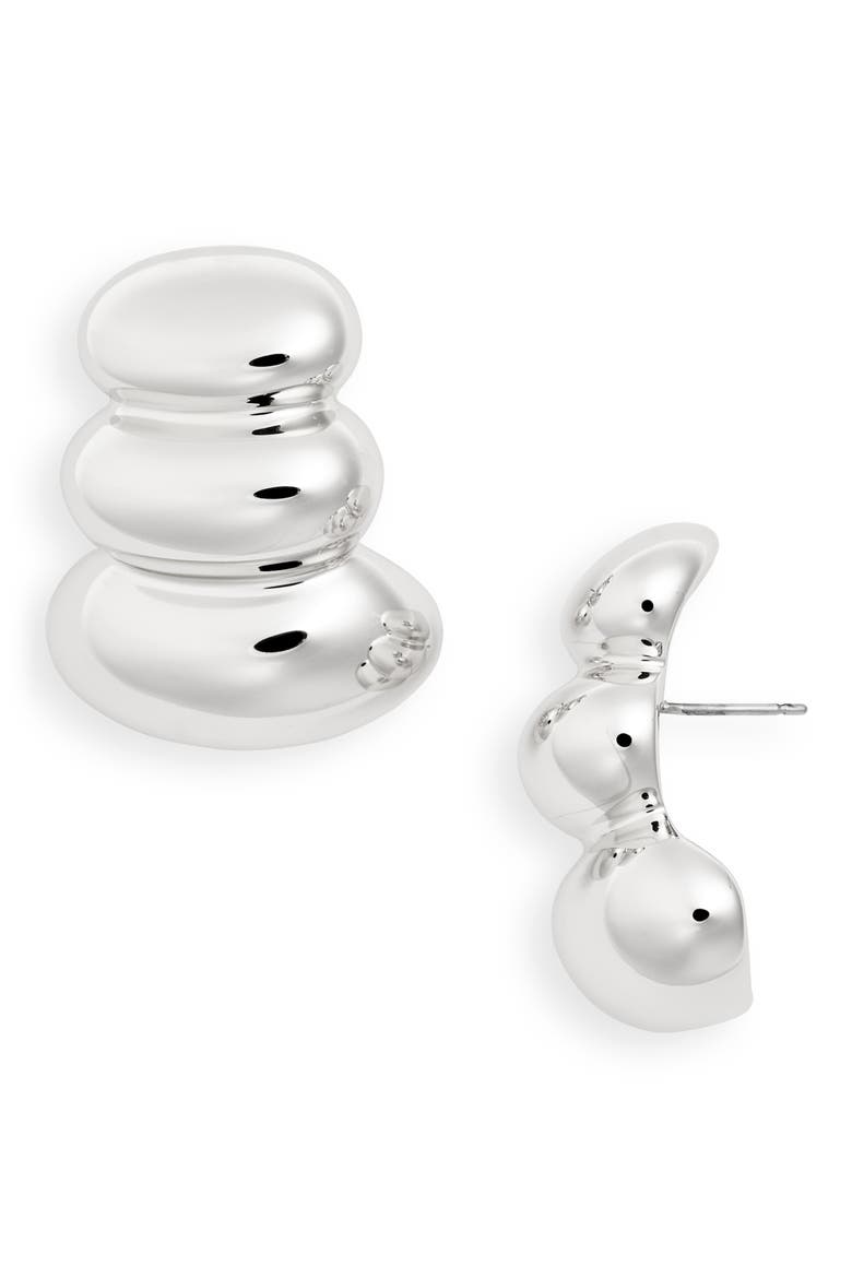 Non-Stop Earrings, Main, color, HIGH POLISH SILVER