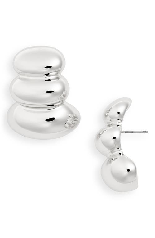 Jenny Bird Non-stop Drip Earrings In High Polish Silver