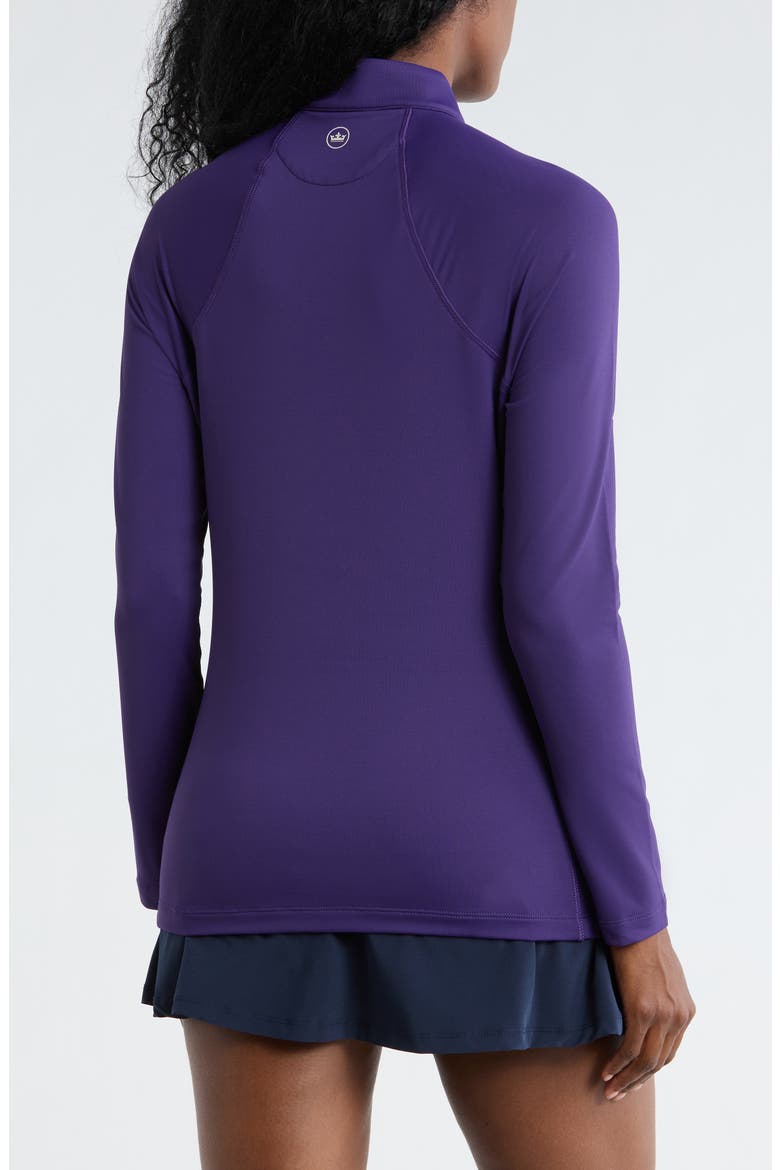 Perth Raglan Sleeve Quarter Zip Pullover, Alternate, color, PURPLE