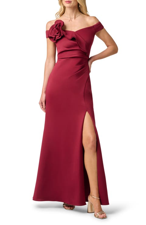 Off the Shoulder Scuba Gown