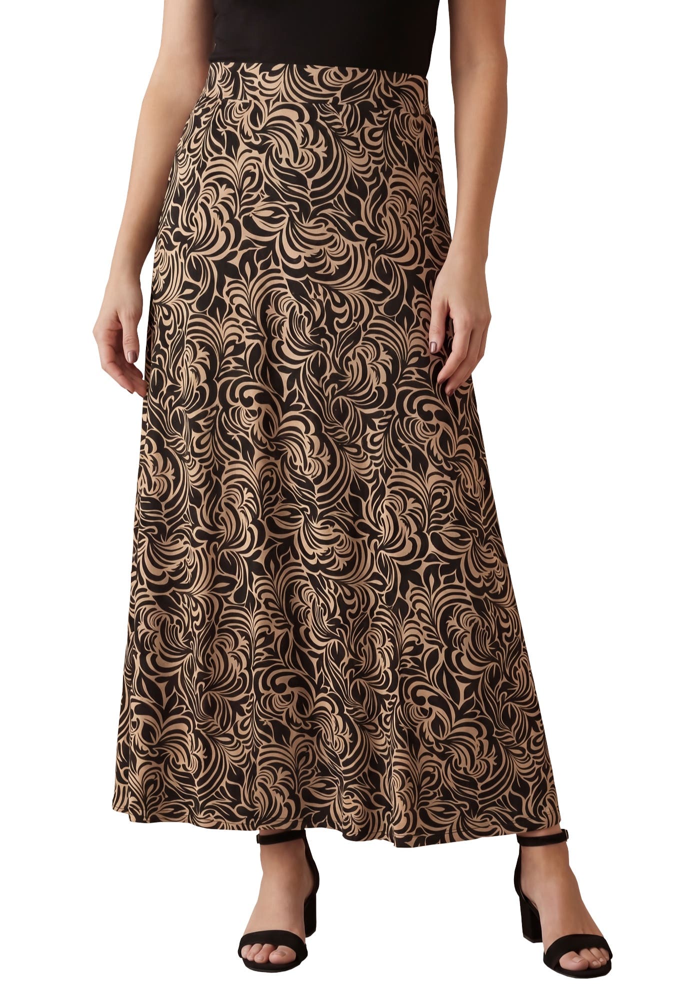 BLACK KHAKI SCROLL