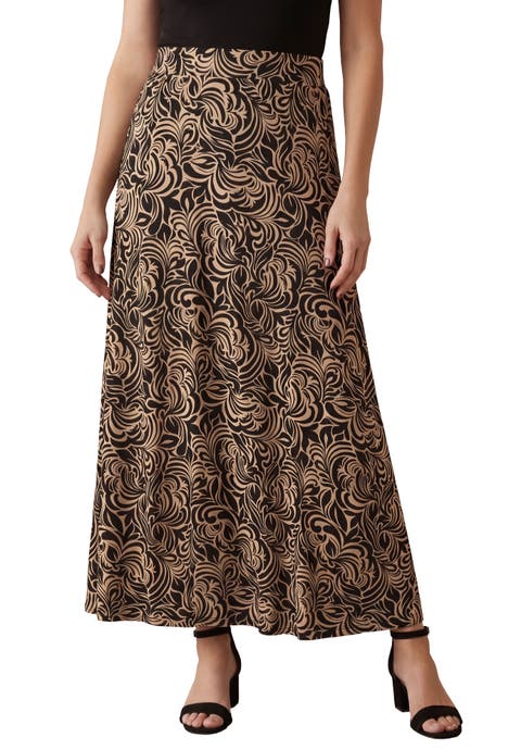 Everyday Stretch Knit Maxi Skirt (Plus)