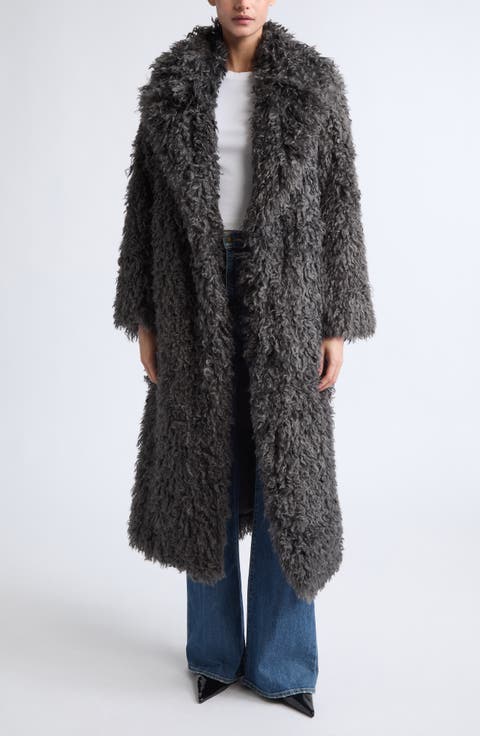 Lizbeth Faux Fur Longline Jacket