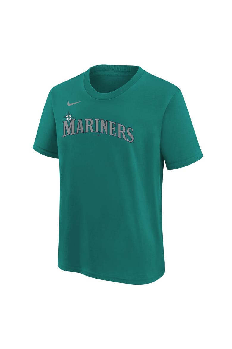 Youth Nike Julio Rodríguez Teal Seattle Mariners Name & Number T-Shirt, Alternate, color, Teal
