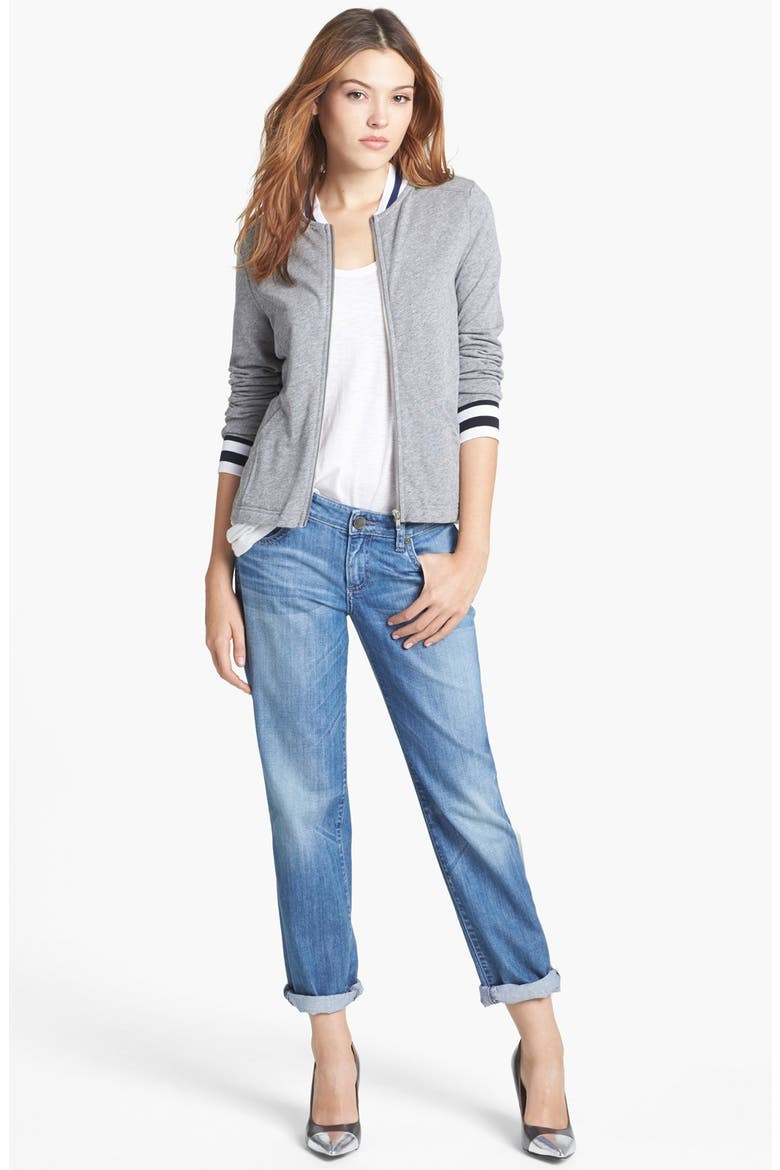 'Catherine' Slim Boyfriend Jeans, Alternate, color, WHITE
