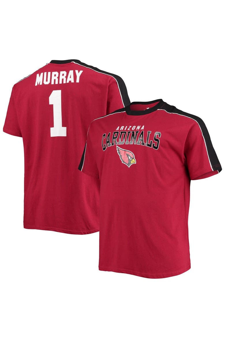 Men's Fanatics Branded Kyler Murray Cardinal Arizona Cardinals Big & Tall Sleeve Panel Player Name & Number T-Shirt, Main, color, Cardinal