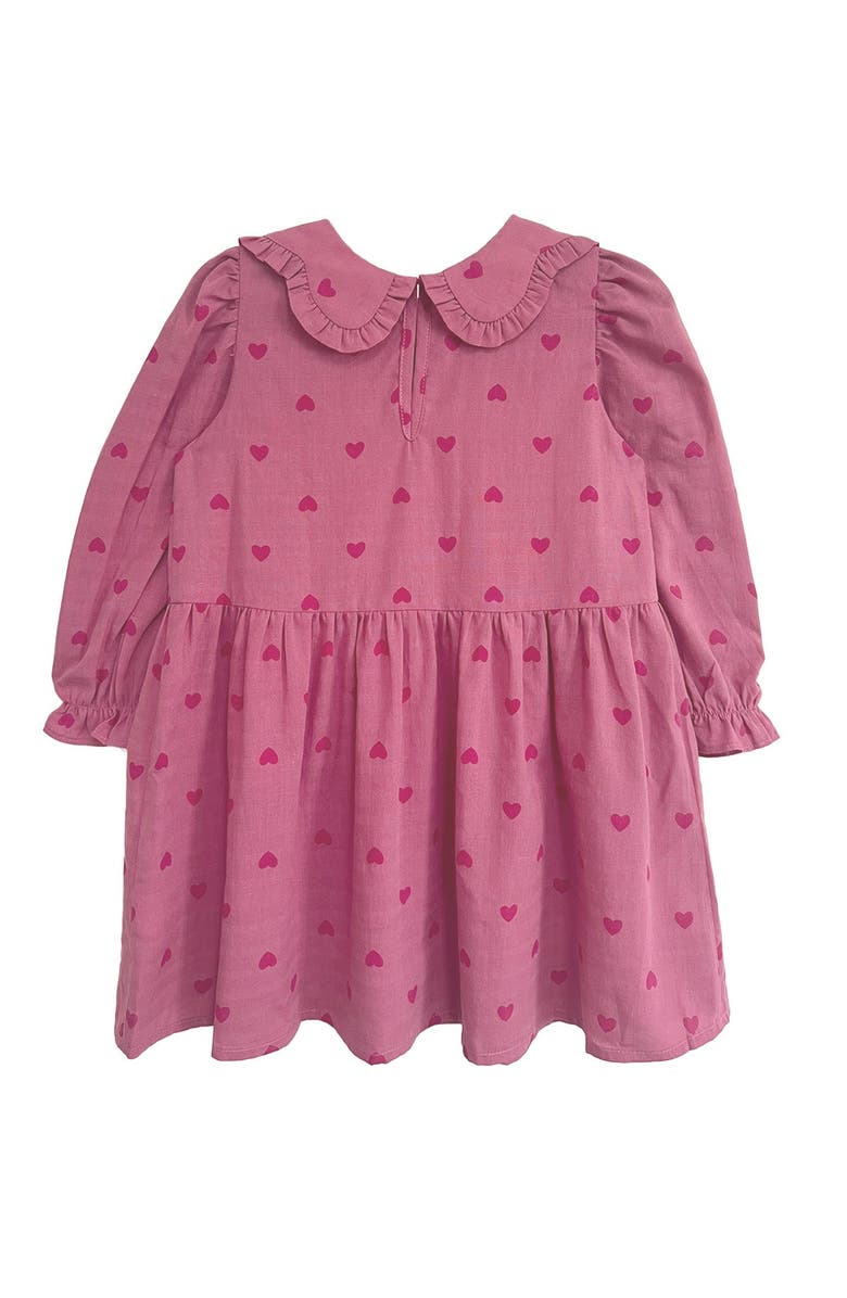 Mabel + Honey Perfect in Pink Hearts Dress, Alternate, color, Pink