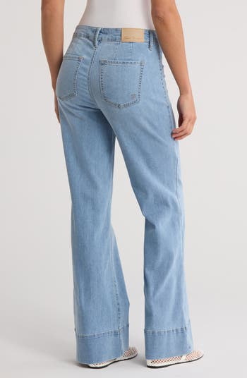 【mnem】Cut pin tuck wide denim MICHAEL Michael Kors Pintuck Wide-Leg Jeans | Saks Fifth Avenue