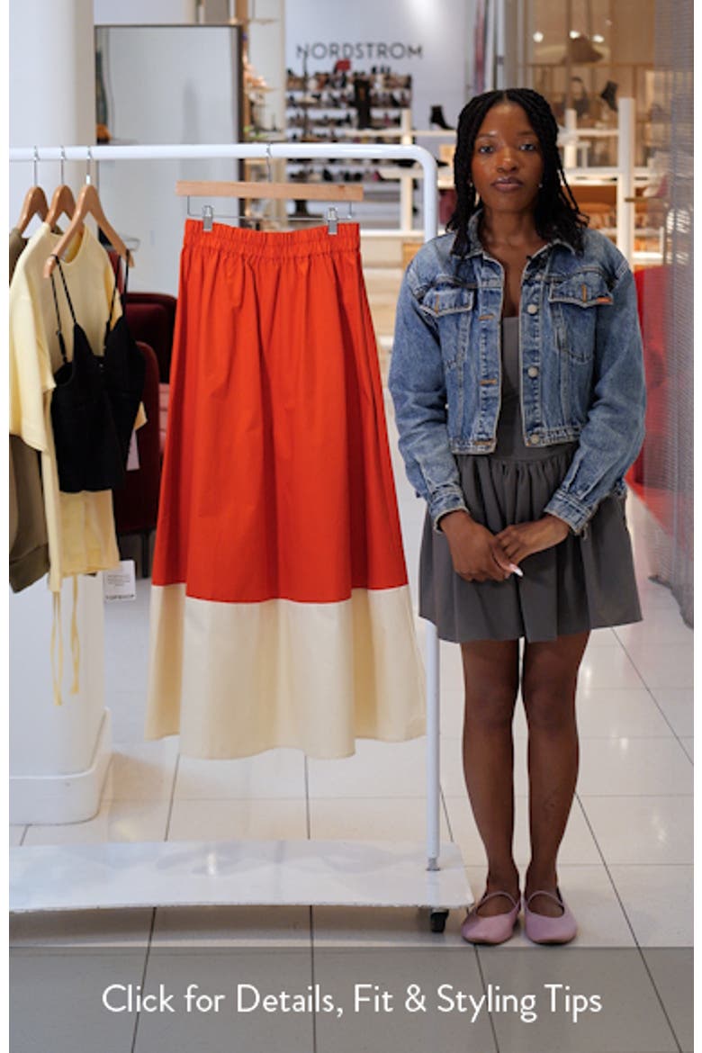 Colorblock Maxi Skirt video