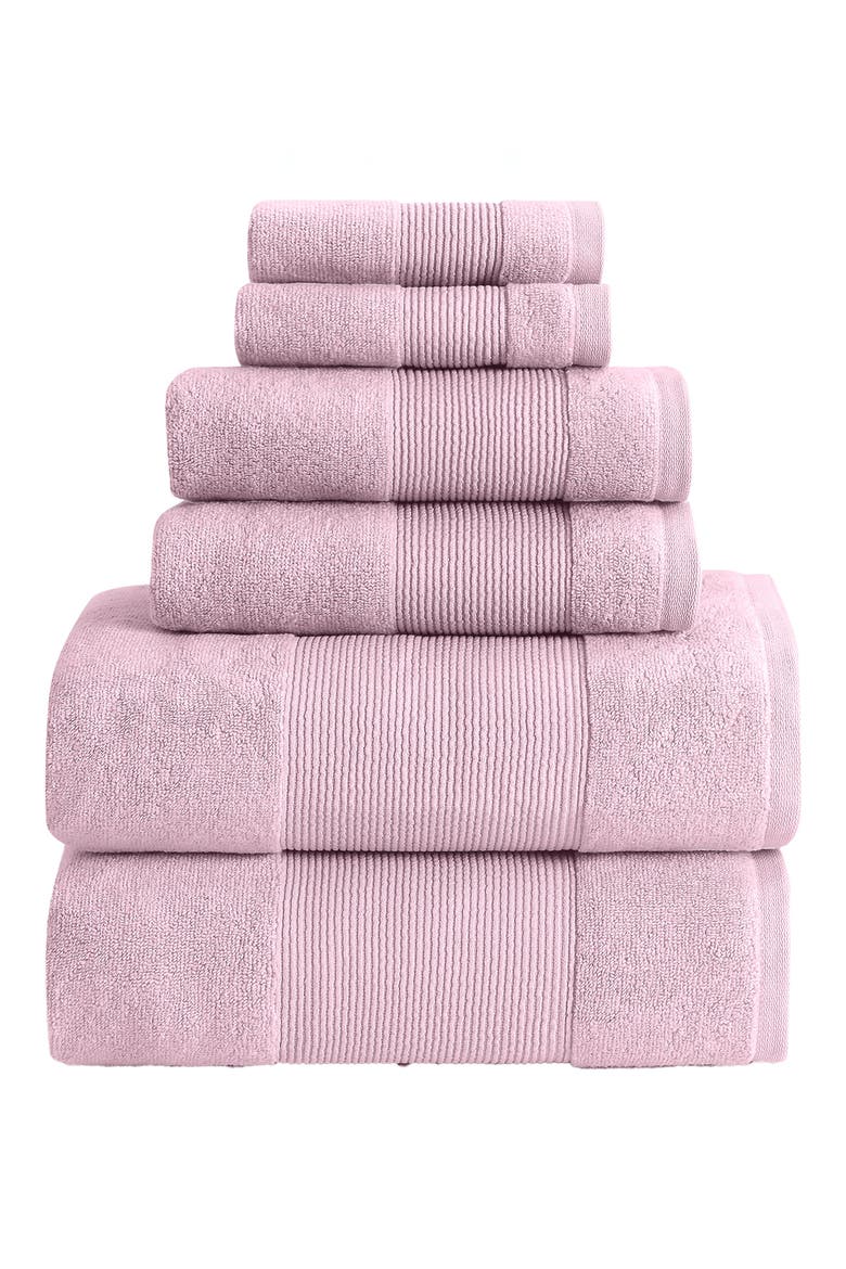 Air Cloud 6-Piece Towel Set, Main, color, PINK