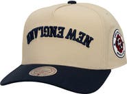 Mitchell & Ness Men's Mitchell & Ness Cream/Navy New England Revolution Upside Down Pro Pinch Snapback Hat