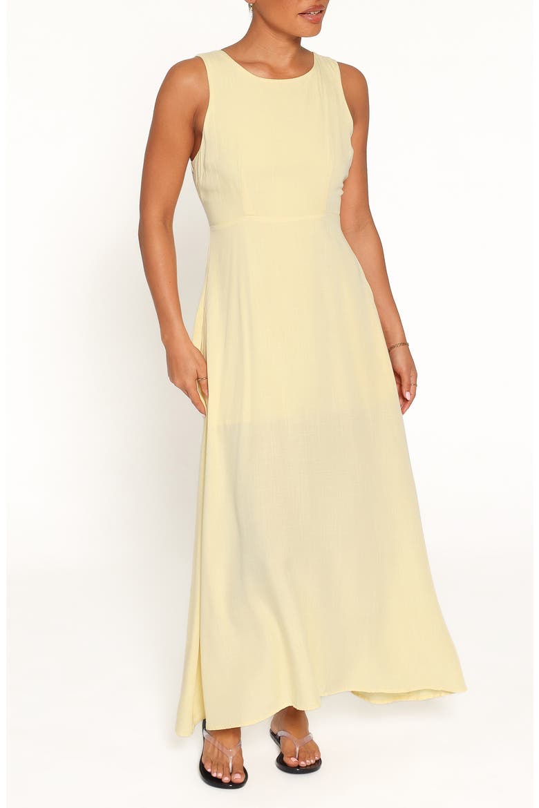 Kerrin Cotton Maxi Dress, Main, color, BUTTER YELLOW