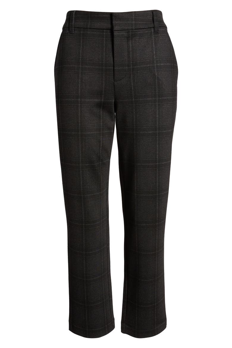 'Ab'Solution High Waist Crop Pants, Alternate, color, CHARCOAL BLACK