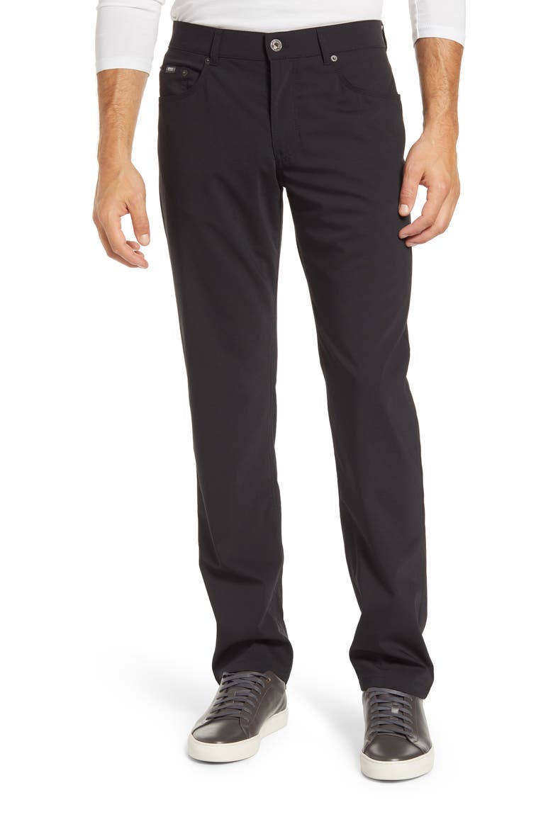 'Manager' Five-Pocket Wool Pants, Main, color, BLACK
