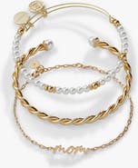Alex and Ani Mom Script Bracelet, Set of 3