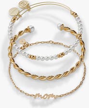 Alex and Ani Mom Script Bracelet, Set of 3