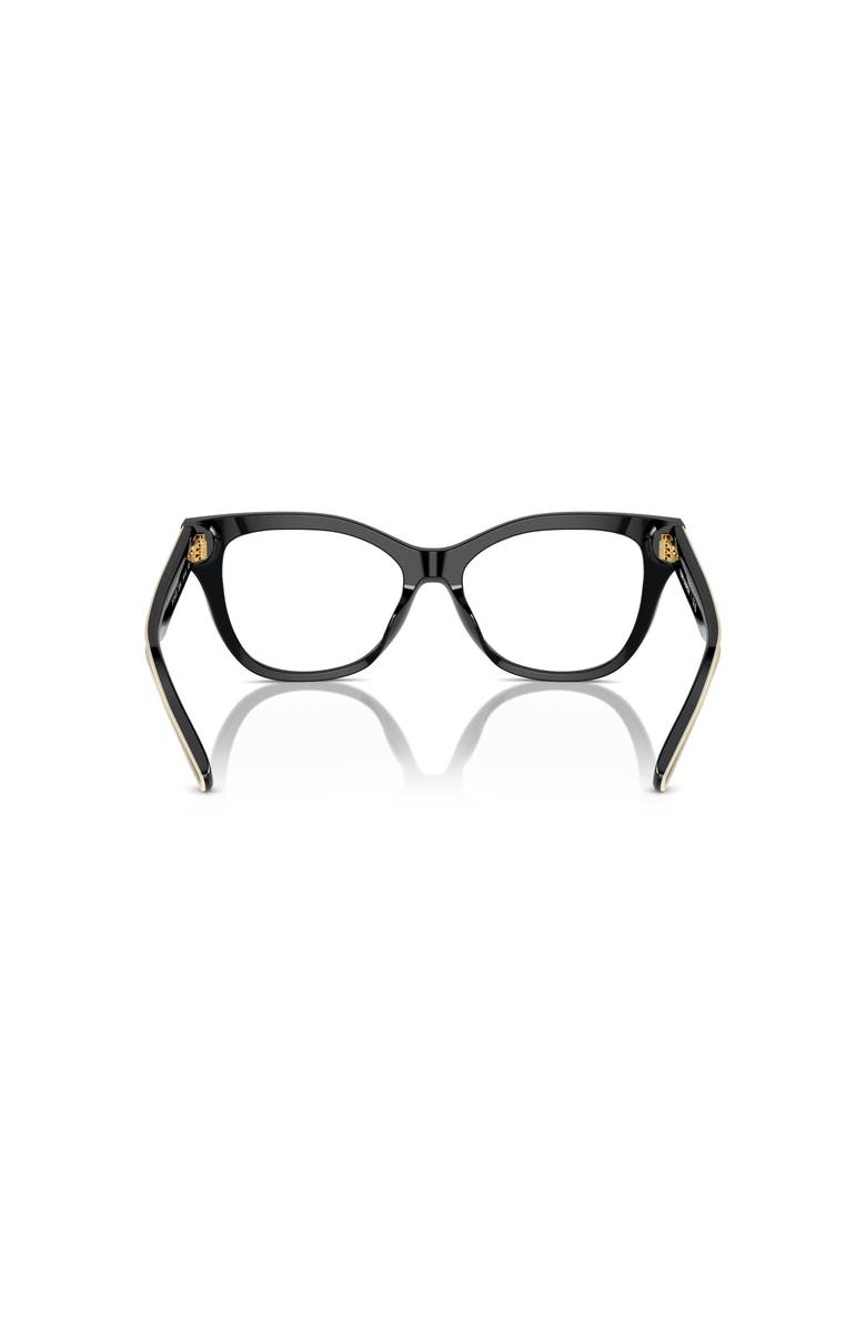 Tory Burch 54mm Cat Eye optical glasses, Alternate, color, Black