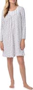 Eileen West Long Sleeve Cotton Jersey Short Nightgown