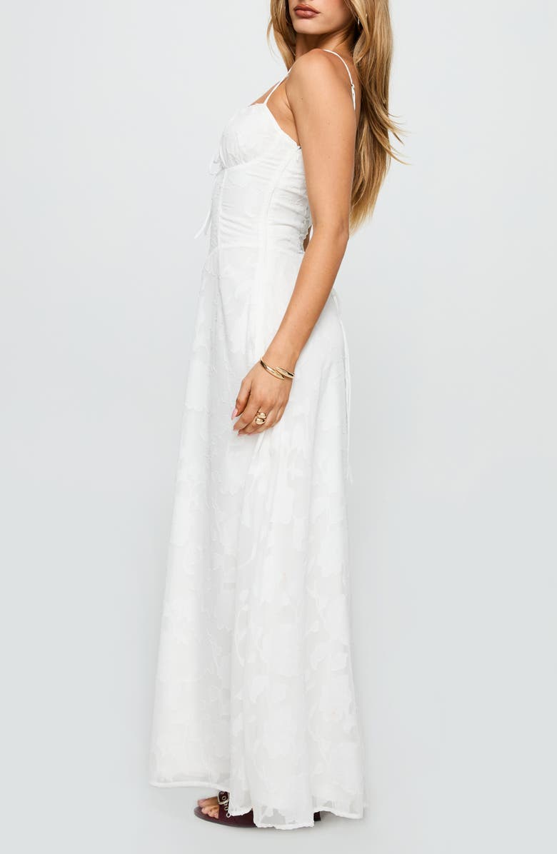 Princess Polly Kosetta Floral Burnout Maxi Dress, Alternate, color, White
